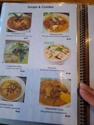 Menu at Tofu Kitchen in Koh Chang