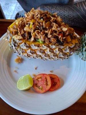 Baked pineapple at Tofu Kitchen in Koh Chang