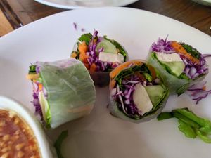 Fresh spring rolls at Tofu Kitchen in Koh Chang