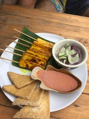 Tofu satay to die for! ❤️ at Tofu Kitchen in Koh Chang