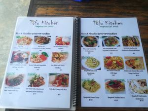 Una parte del menù  at Tofu Kitchen in Koh Chang