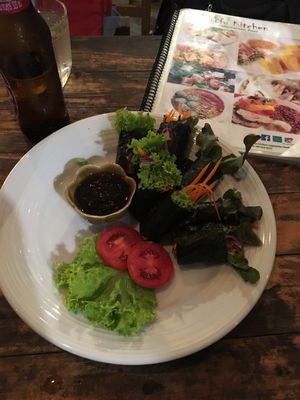 Seaweed rolls - so crunchy and tasty at Tofu Kitchen in Koh Chang