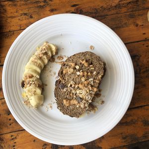 Delicious toast PB and banana  at Tofu Kitchen in Koh Chang