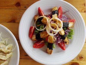 Tofu with nori at Tofu Kitchen in Koh Chang