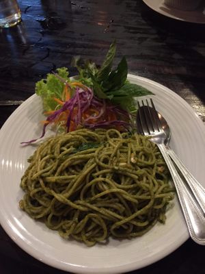 Vegan Pasta pesto  at Tofu Kitchen in Koh Chang