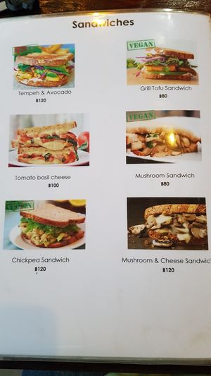 Speisekarte / Menu Card at Tofu Kitchen in Koh Chang