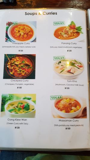 Speisekarte / Menu Card at Tofu Kitchen in Koh Chang