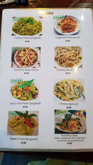 Speisekarte / Menu Card at Tofu Kitchen in Koh Chang