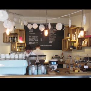 coffee at Society Cafe - Kingsmead Square in Bath