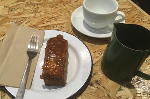 Vegan banana and peanut butter cake at Society Cafe - Kingsmead Square in Bath
