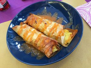 Potato Cannelloni at Cardamomo Cucina Vegana in Arona