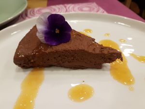 Moussecake at Cardamomo Cucina Vegana in Arona