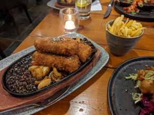 Tofu teriyaki sizzler at Casa Mia in Dumfries