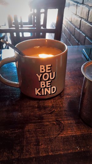 coffee with almond milk   at Aunt Yese's Home Cooking in Garden Grove