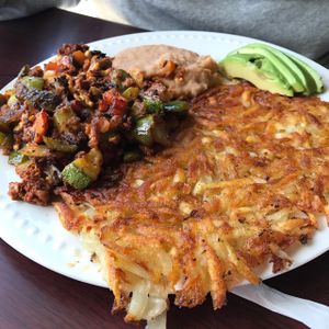 Vegan Scramble - not on the menu so just ask for it! at Aunt Yese's Home Cooking in Garden Grove