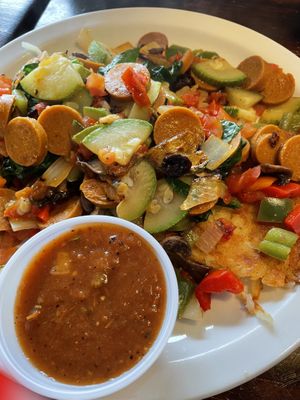 Vegan hash browns  at Aunt Yese's Home Cooking in Garden Grove