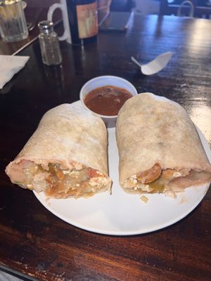 Vegan breakfast burrito   at Aunt Yese's Home Cooking in Garden Grove