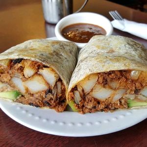 vegan burrito at Aunt Yese's Home Cooking in Garden Grove