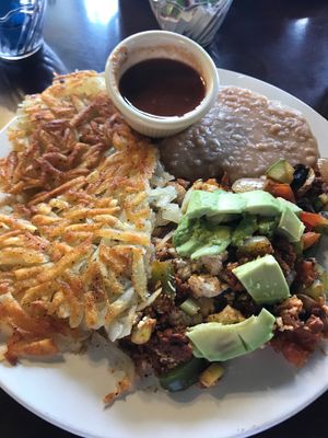 Vegan scrambled  at Aunt Yese's Home Cooking in Garden Grove