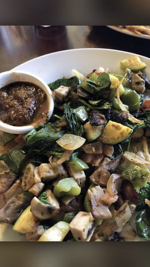 Chik’n scramble at Aunt Yese's Home Cooking in Garden Grove