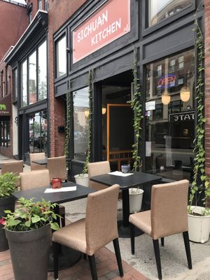 Outdoor seating at Sichuan Kitchen in Portland