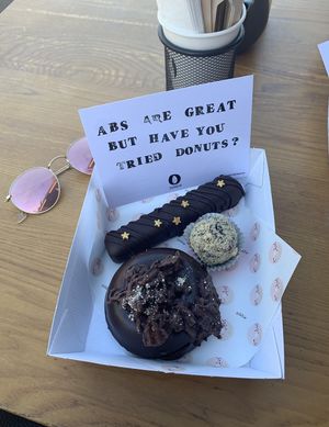 Vegan donut and sweets  at Nutie Donuts in Balmain
