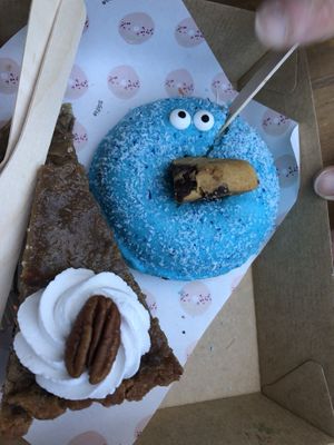 Pecan pie and vegan donuts  at Nutie Donuts in Balmain