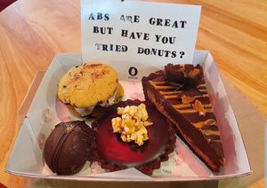 A selection of their many vegan treats at Nutie Donuts in Balmain