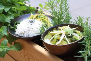 Green Dragon Curry from wegemama's summer menu at Wegeguru in Warsaw