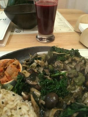 Mushroom dish at Wegeguru in Warsaw