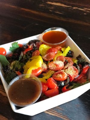 Build your own salad and two wonderful dressings to choose from at Bambino's Urban Pizzeria in Colorado Springs