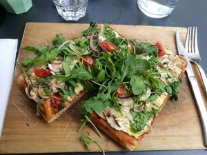 Vegan Zucchini Pizza  at Square Delicatessen in Strasbourg