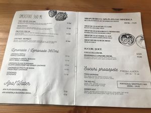 Menu at Home Cocktail Bar in Brasov