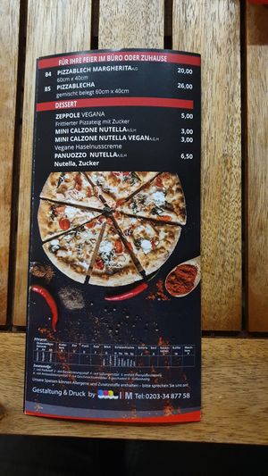 Menu p.5 at Pizzeria Bellini in Duisburg