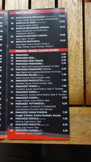 Menu p.4 at Pizzeria Bellini in Duisburg