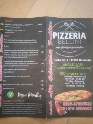  at Pizzeria Bellini in Duisburg