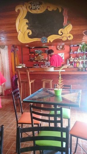 2 inside at Cafe Tango in Samaipata