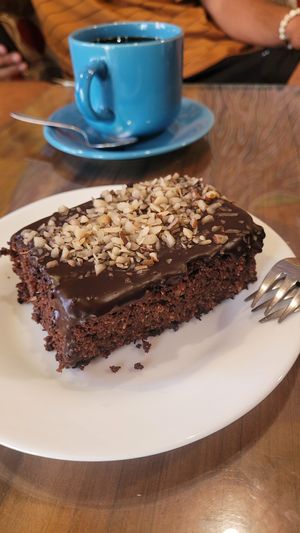 Vegan Brownie at Cafe Tango in Samaipata
