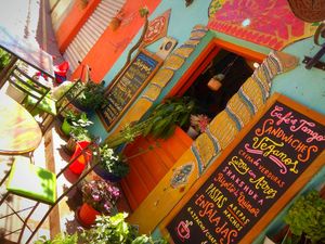 Facelift outside. at Cafe Tango in Samaipata