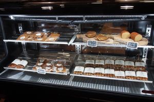 Meat case at The Very Good Butchers in Victoria