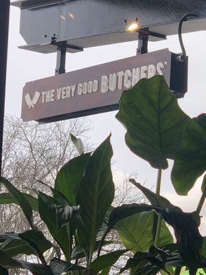 Signage at The Very Good Butchers in Victoria