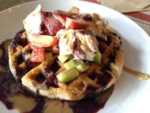 Gluten Free Whipped Waffles at The Very Good Butchers in Victoria