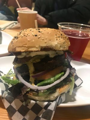 The cascadia burger at The Very Good Butchers in Victoria