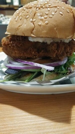 Clucken Eh Burger  at The Very Good Butchers in Victoria