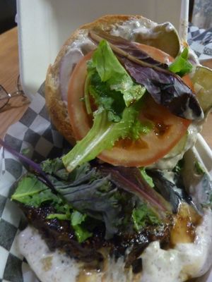 Very good burger at The Very Good Butchers in Victoria