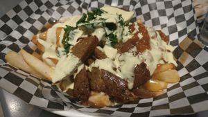 Breakfast poutine at The Very Good Butchers in Victoria