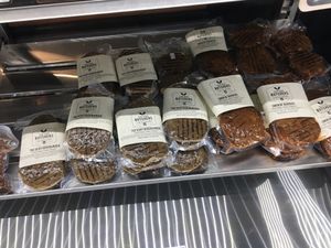 Display case at The Very Good Butchers in Victoria