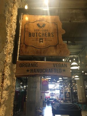 Sign at The Very Good Butchers in Victoria