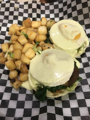 Benedict breakfast  at The Very Good Butchers in Victoria