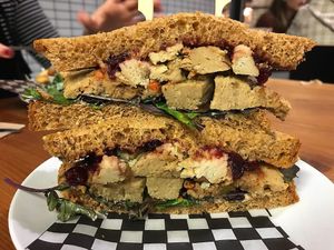 Turkey/Christmas sandwich special at The Very Good Butchers in Victoria